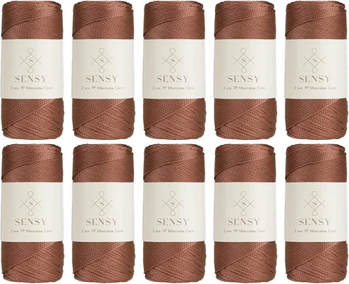 Vista 126 de Sensy Premium 2mm 229.5 metros de cuerda de poliéster 100% cordón de polipropileno Cordón de macramé 2mm Cordón para bolso de crochet Hilo