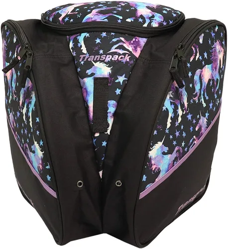 Vista 12 de TRANSPACK Edge Junior - Mochila para botas de esquí y snowboard, resistente al agua, 33 L, bolsa de mochila Blanco (White Snowflake)