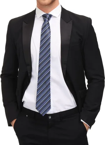 Vista 2 de Adulove Corbata clásica de seda para hombre, corbatas de cuello jacquard tejidas, 6