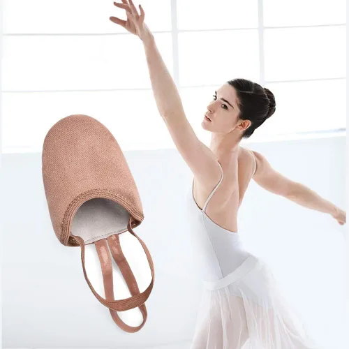Vista 7 de Stelle Pirouette Dance - Zapatos de lona con media suela para ballet jazz niñas, mujeres, niños, hombres y adultos
