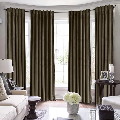 Vista 10 de ChadMade BIRKIN Collection juego de 2 cortinas mates de terciopelo de 50 pulgadas de ancho x 63 pulgadas de largo