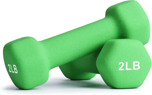 Vista 52 de Portzon Mancuernas de neopreno con agarre antideslizante para ejercicio de entrenamiento corporal total y tonificación muscular, compatible con 2