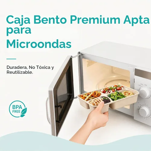 Vista 6 de Kaderron Contenedores de alimentos para llevar de 11 x 8.7 pulgadas con tapas, 4 compartimentos, paquete de 25 cajas desechables para llevar a