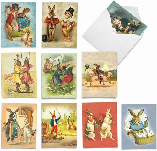 Vista 12 de The Best Card Company - 10 tarjetas en caja de la bandera estadounidense en blanco (4 x 5.12 pulgadas) - Tarjetas patrióticas surtidas para todas