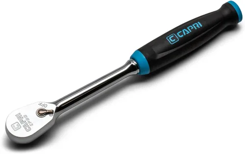 Vista 11 de Capri Tools - Trinquete de perfil bajo de cuadrante de 1/2 pulgada, 72 dientes verdaderos y arco oscilante de 5 grados