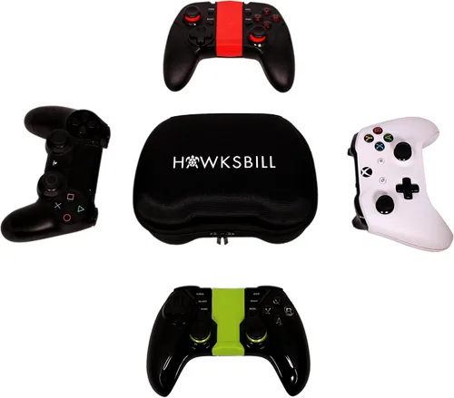 Vista 10 de Hawksbill Travel Controller Case Compatible with Switch Pro Controller, PS5 Controller & Xbox Controller - Portable and Compact Hard Shell Carrying