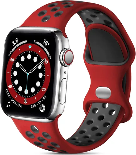 Vista 10 de Lerobo - Bandas deportivas compatibles con Apple Watch Band de 40 mm, 41 mm, 38 mm y 42 mm para Series 11, 10 para mujeres y hombres, suaves bandas