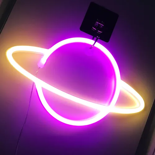 Vista 86 de Letrero de neón de amor para dormitorio, USB o batería, luz de neón para pared, luz de neón LED como letreros de pared de neón para niñas, letrero