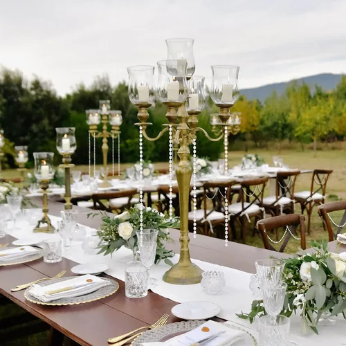 Vista 5 de PAXCOO Guirnalda de perlas blancas, hebras de perlas para decoración de árbol de Navidad, suministros de fiesta de boda
