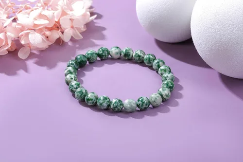 Vista 34 de Jovivi Pulsera elástica de cuentas redondas semipreciosas naturales – 0.315 pulgadas hecha a mano con cuentas de piedras preciosas curativas