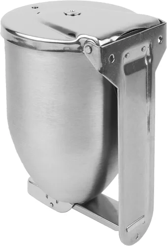 Vista 6 de Vollum Dispensador de jabón en polvo, dispensador de jabón de baño de acero inoxidable de 32 onzas con tapa de relleno grande, dispensador de jabón