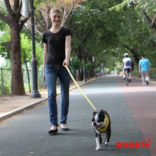 Vista 3 de Puppia Arnés suave para perro, sin estrangulamiento, sobre la cabeza, malla transpirable de triple capa, cinturón ajustable en el pecho y hebilla