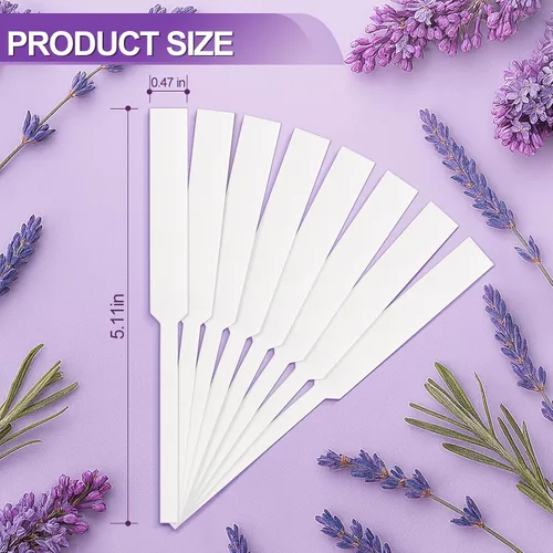 Vista 2 de 500 piezas de tiras para prueba de perfume, tiras de prueba de fragancia premium y multiusos, papel de muestra para prueba de aroma de perfume