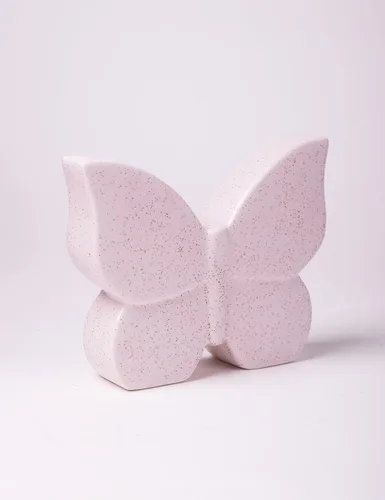 Vista 7 de Estatua de decoración de mariposa, estatua de animal, regalo, escultura de arte moderno para sala de estar, dormitorio, hogar, crema de cerámica