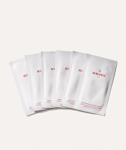Vista 5 de Borghese Mascarillas restauradoras para ojos (6 pares) – Mascarilla calmante, reafirmante e hidratante debajo de los ojos con cafeína, soporte