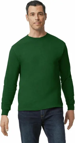 Vista 2 de Gildan Camiseta de manga larga de algodón pesado para adultos, estilo G5400, paquete de 2