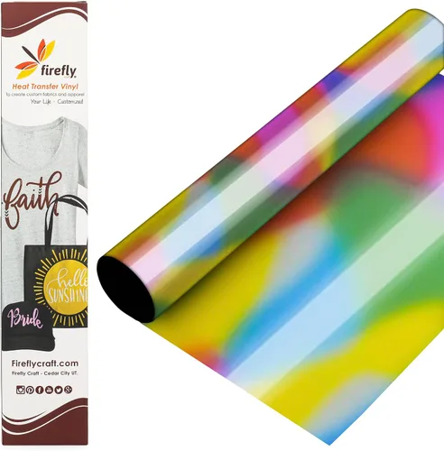 Vista 9 de Firefly Craft - Lámina de vinilo 3D de transferencia de calor, vinilo HTV grueso de 3 dimensiones, para planchar para usar con Cricut y Silhouette