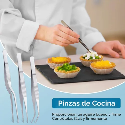 Vista 6 de Patelai - 12 herramientas de chapado de chef, pinzas culinarias, cuchara