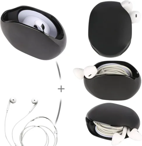 Vista 5 de stargoldenbell Enrollador automático de cables, ama de llaves de almacenamiento de cables, organizador de cables retráctil para cables USB, cable