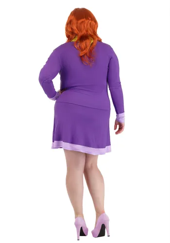 Vista 4 de Disfraz para Mujer Talla Plus Daphne de Scooby Doo Multicolor