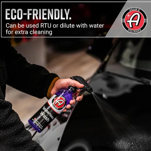 Vista 6 de Adam's Polishes Lavado de Autos sin Agua - Fabricado con Emulsificadores Avanzados y Lubricantes Especiales - Lavado de Autos Ecológico sin Agua sin
