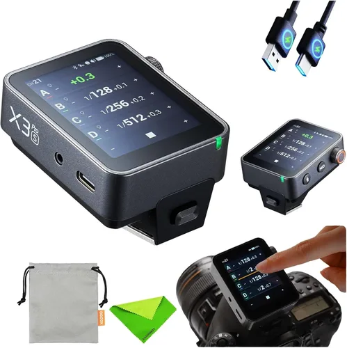 Vista 10 de Godox X3 Pro N X3Pro N TTL Disparador de flash inalámbrico para Nikon, transmisor de pantalla táctil 2.4G con control de aplicación Bluetooth