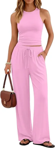 Vista 15 de Trendy Queen Conjunto de descanso de 2 piezas de verano para mujer 2026 Negro