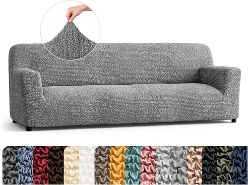 Vista 32 de PAULATO BY GA.I.CO. Funda para Silla - Funda para Sillón - Funda para Sillón - Funda de Tela Suave - Protector de Muebles Elegante de Ajuste Ceniza