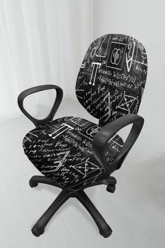 Vista 4 de WIRESTER Funda de asiento para silla de oficina para computadora, suave, elástica, universal, para silla giratoria, extraíble, lavable, funda