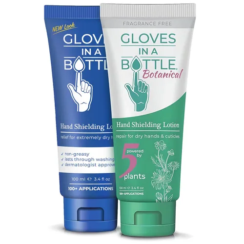 Vista 10 de Blindaje de guantes en una botella Loción – Ideal para piel seca Itchy. grease-less y fragancia gratis.