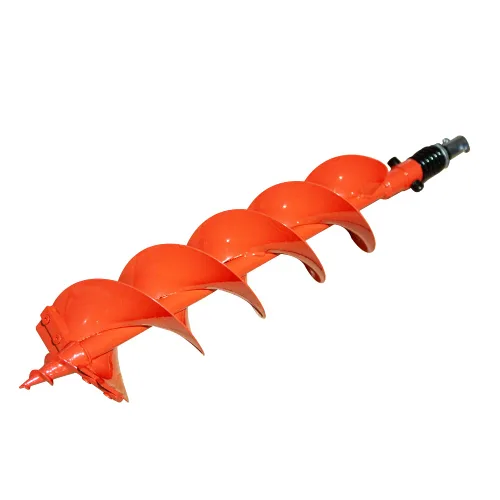 Vista 2 de GardenTrax Barrena de Tierra Espiral Doble Broca Espiral de 6" x 36", Excavadora de Agujeros para Postes con Accionamiento de 7/8