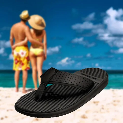 Vista 4 de Mio Marino - Chanclas cómodas para hombre, con espuma viscoelástica