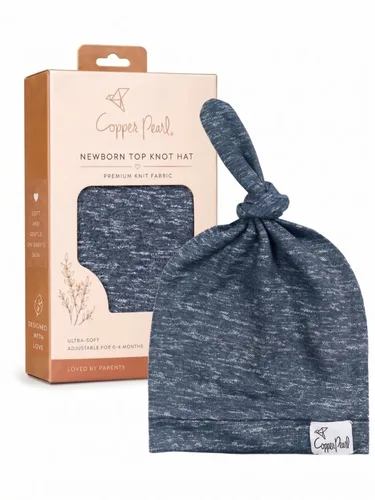 Vista 119 de Gorro de bebé con nudo superior elástico suave "Fern" por Copper Pearl
