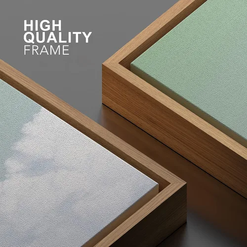 Vista 4 de SIGNWIN Lienzo enmarcado para pared, cielo verde, naturaleza, nubes, fotografía, arte moderno, contemporáneo, relajante, tranquilo, para sala