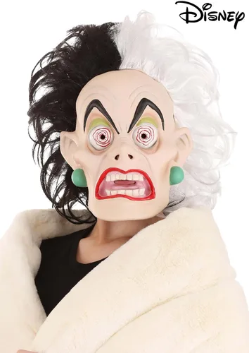 Vista 2 de Disney 101 Dálmatas Cruella De Vil - Máscara de látex para adultos y adolescentes