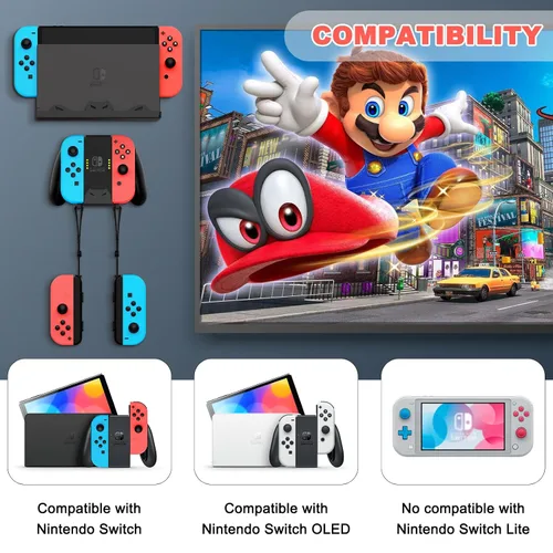 Vista 5 de BracNova Wall Mount for Nintendo SwitchSwitch OLED -Steel Switch Wall Mount with Controller Holder Safely Store Your Switch Console Near or Behind