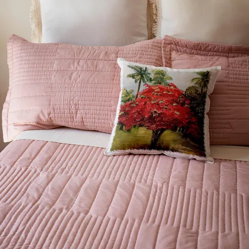 Vista 5 de 3dRose Melissa A. Torres Art Puerto Rico - Foto de un árbol extravagante con palmeras en Puerto Rico - Funda de almohada de 16 x 16 pulgadas