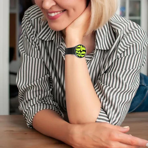 Vista 7 de (Paquete de 4) Funda Protectora de Pantalla Compatible para Samsung Galaxy Watch 6 de 40 mm (Versión 2023) Funda de Silicona Protectora Completa
