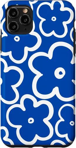 Vista 13 de Funda floral azul y blanca con diseño de flores silvestres para iPhone 16