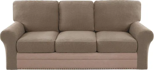 Vista 11 de H.VERSAILTEX Fundas elásticas para sillas de varias piezas, fundas para cojines ajustables para asiento y respaldo