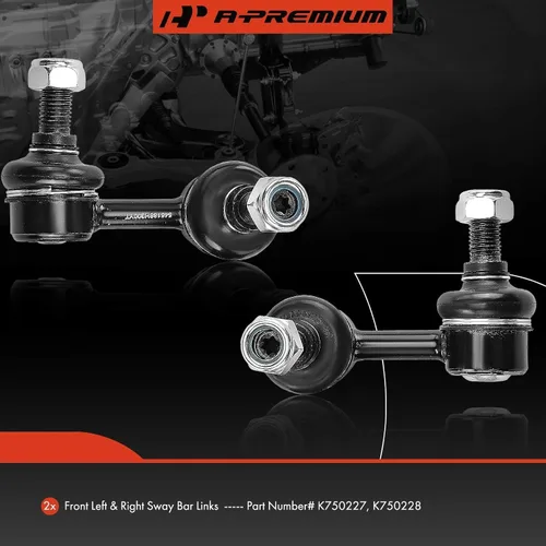 Vista 2 de A-Premium 2 eslabones de barra estabilizadora delantera, compatibles con Nissan X-Trail 2005-2006