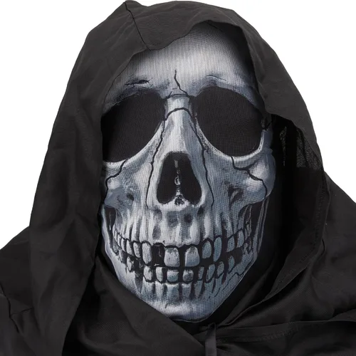 Vista 6 de Pañuelo de velo de elastano con estampado de calavera para fiestas de disfraces y disfraces