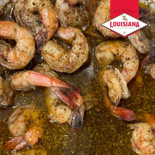Vista 7 de Louisiana Fish Fry Products Mezcla de salsa de camarones BBQ, 1.5 onzas, paquete de 12