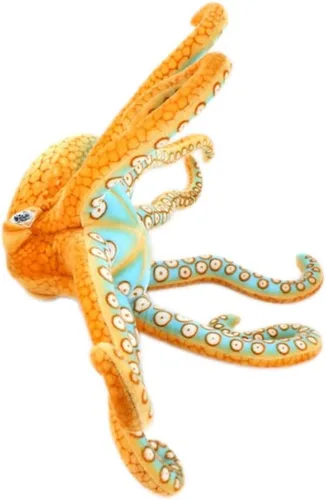 Vista 7 de YunNasi Pulpo de peluche animales marinos de peluche realista pulpo de peluche suave para niños 19.6 pulgadas