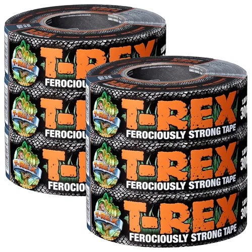 Vista 20 de T-REX Cinta adhesiva extra ancha, 2.83 pulgadas x 25 yardas, gris plomizo Pavonado