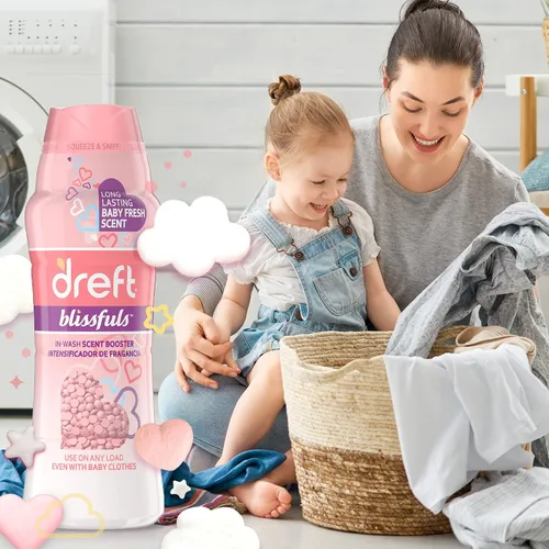 Vista 9 de Dreft Blissfuls - Perlas potenciadoras de aroma de lavandería para lavadora, Baby Fresh, 10 onzas, 4