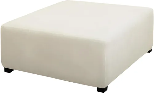 Vista 12 de PureFit Funda otomana súper elástica de ajuste perfecto cuadrada - Fundas otomanas para taburete y muebles plegables de almacenamiento para sala