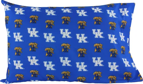 Vista 4 de Everything Comfy Kentucky Wildcats - Juego de sábanas de 3 piezas, tamaño individual, fondo del color del equipo, 1 sábana encimera, 1 sábana