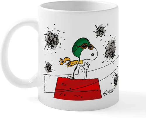 Vista 23 de CafePress Crabby Snoopy - Taza de café de cerámica (11 oz)