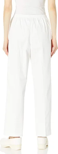 Vista 4 de Pantalones de sarga de algodón con cintura elástica